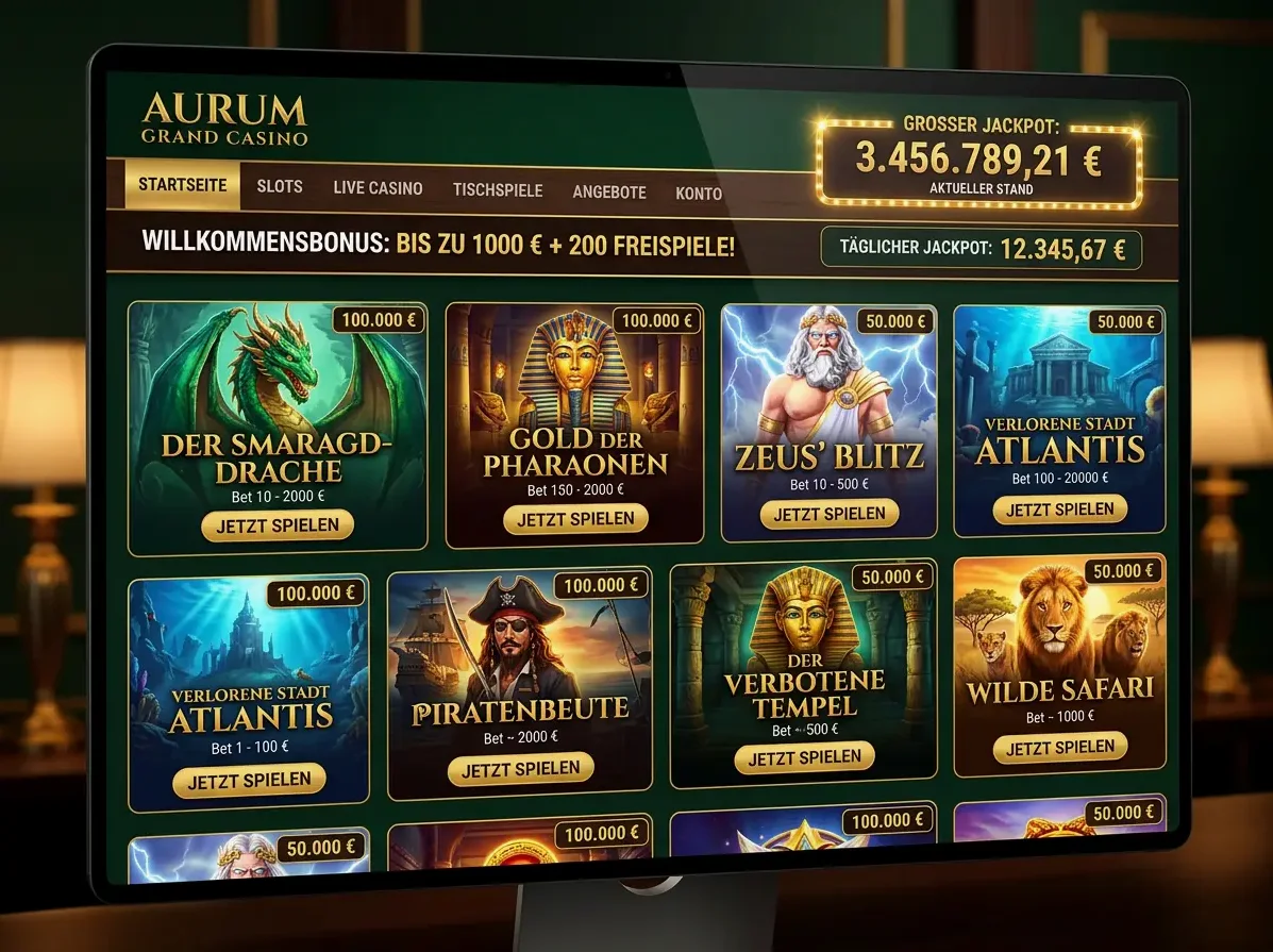 Ahti — Spielsaal und Angebot